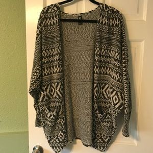 Black and white tribal sweater